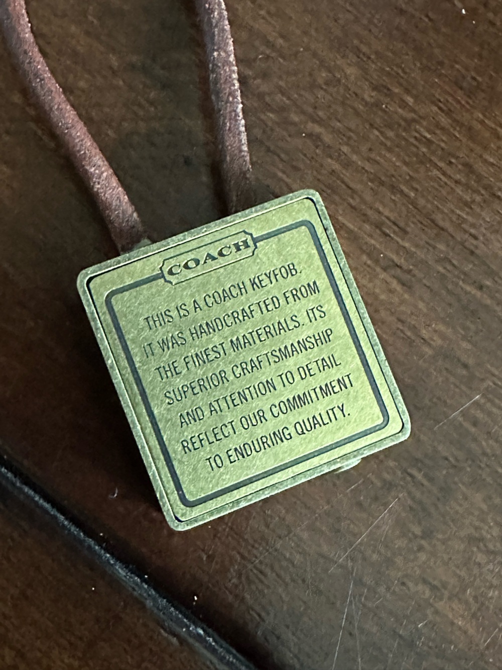 Coach Metal Story Patch Fob - Picture 4 of 7